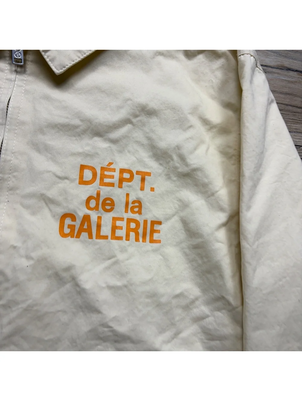 Gallery Dept. Dépt. de la Galerie Cream Nylon Jacket Size S